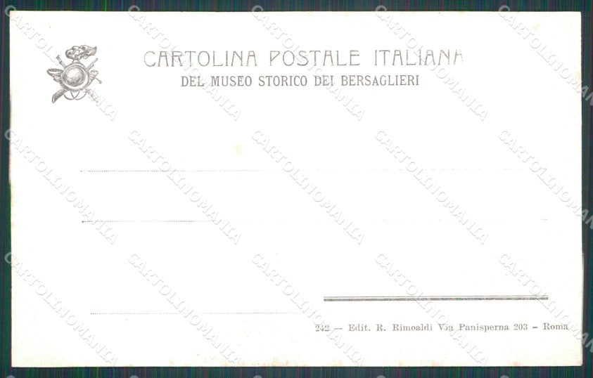 Militari Museo Storico Bersaglieri Palestro cartolina XF1529 – retro