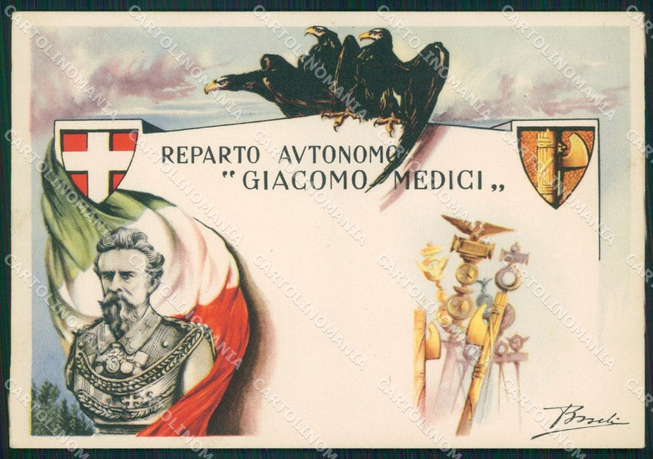 Militari Reparto Autonomo Giacomo Medici Boschi FG cartolina XF1572 – fronte