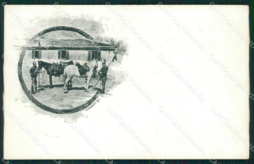Militari Reggimentali I Reggimento Nizza Cavalleria cartolina XF1826 – fronte