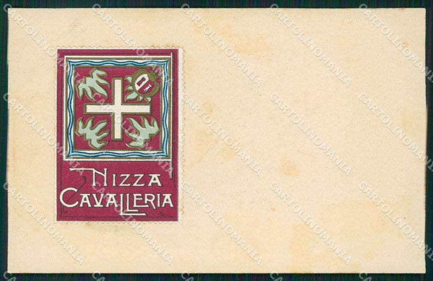 Militari Reggimentali I Reggimento Nizza Cavalleria cartolina XF1847 – fronte