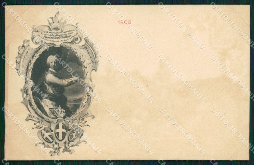 Militari II Reggimento Piemonte Cavalleria Savoia 1906 cartolina XF1868 – fronte