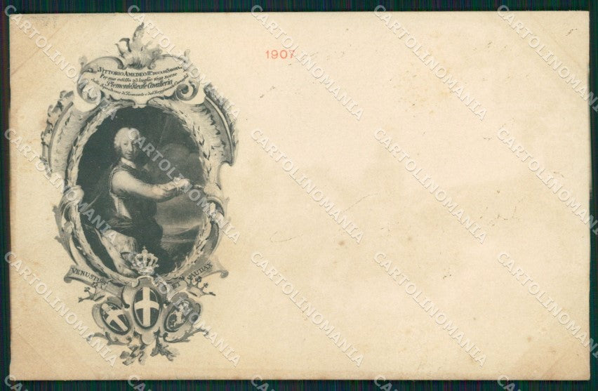 Militari II Reggimento Piemonte Cavalleria Savoia 1907 cartolina XF1870 – fronte