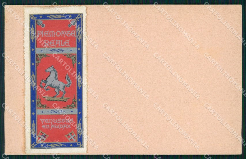 Militari Reggimentali II Reggimento Piemonte Cavalleria cartolina XF1896 – fronte