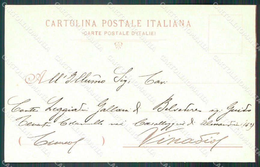 Militari III Reggimento Savoia Cavalleria Girat Destr cartolina XF1913 – retro
