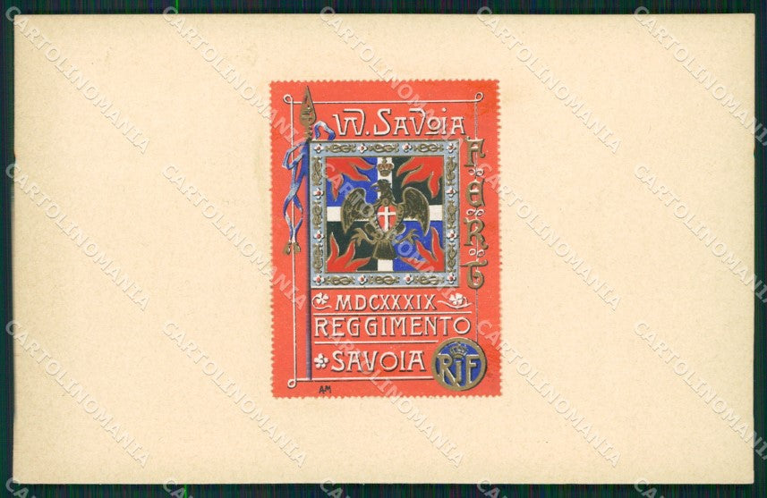 Militari Reggimentali III Reggimento Savoia Cavalleria cartolina XF1952 – fronte