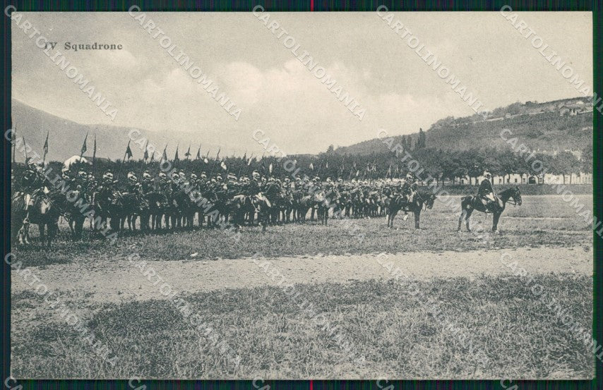 Militari III Cavalleria IV Squadrone Pattuglia cartolina XF1959 – fronte