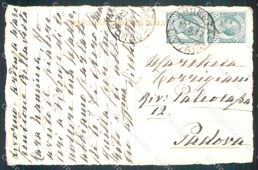 Militari Reggimentali IV Reggimento Genova Cavalleria 1916 cartolina XF1998 – retro