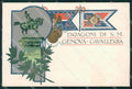Militari Reggimentali IV Reggimento Genova Cavalleria Chiattone cartolina XF2031 – fronte
