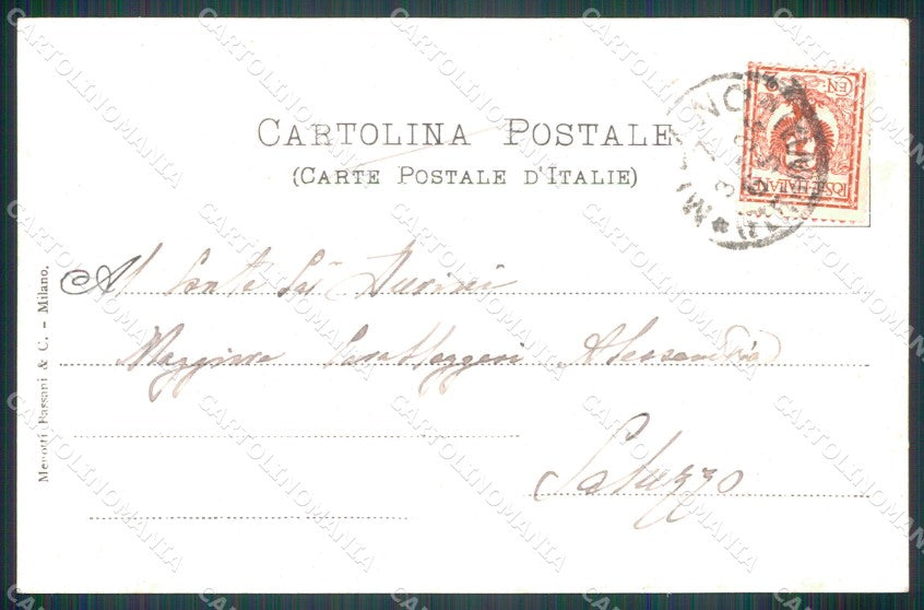 Militari IV Reggimento Genova Cavalleria Origo Lancieri cartolina XF2044 – retro