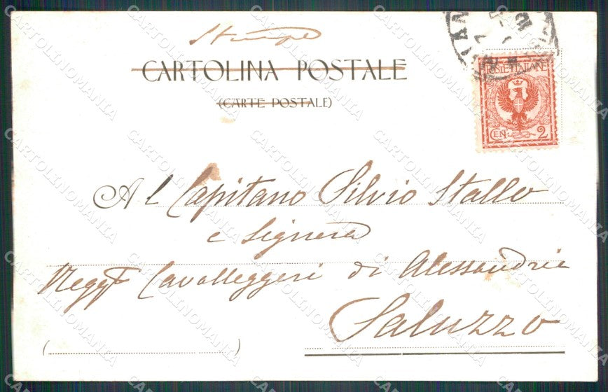 Militari Reggimentali IV Reggimento Genova Cavalleria ABRASA cartolina XF2052 – retro