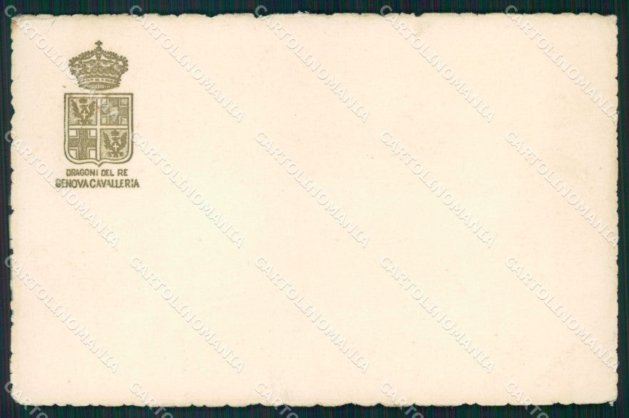 Militari IV Reggimento Genova Cavalleria Dragoni del Re cartolina XF2057 – fronte