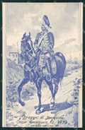 Militari I Reggimento Nizza Cavalleria Dragoni Piemonte cartolina XF2077 – fronte