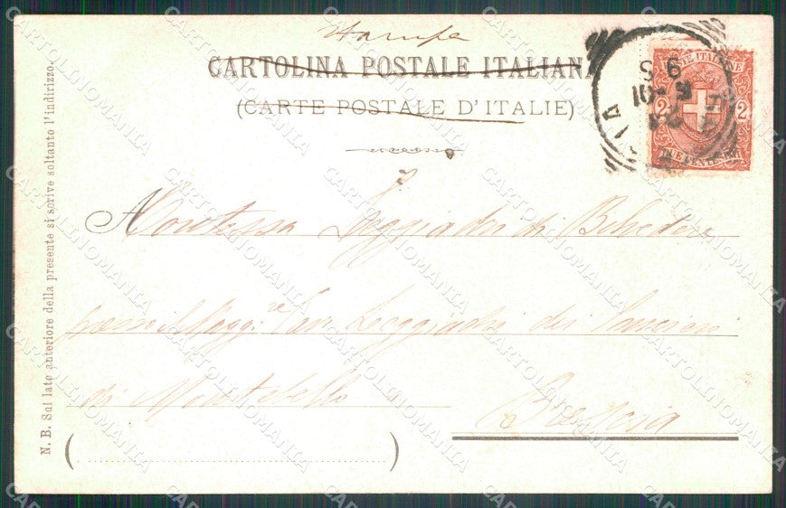Militari V Reggimento Lancieri Novara Dragoni Piemonte ABRASA cartolina XF2103 – retro