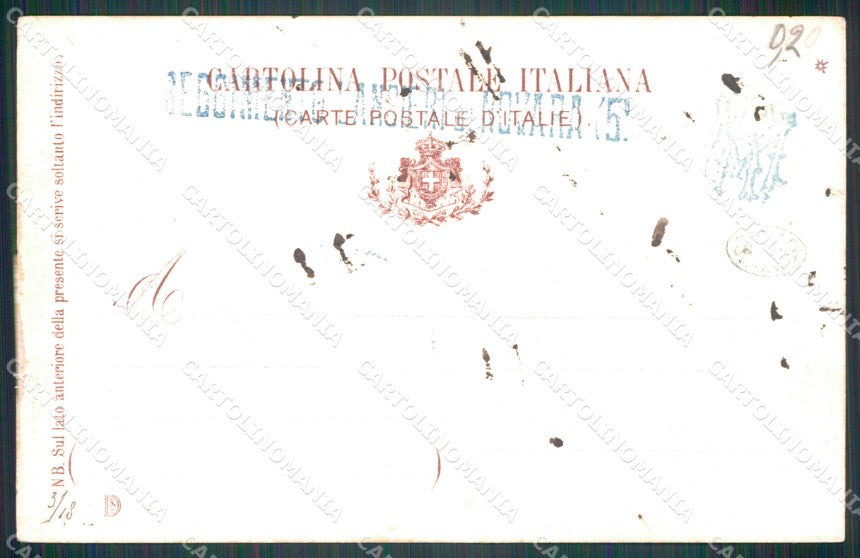 Militari V Reggimento Lancieri di Novara Dragoni Piemonte cartolina XF2110 – retro