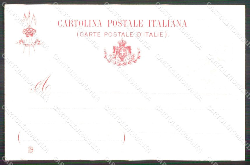 Militari Reggimentali VII Lancieri di Milano cartolina XF2147 – retro