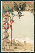 Militari Reggimentali VII Lancieri di Milano cartolina XF2156 – fronte