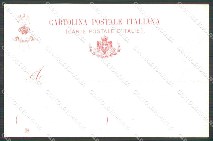 Militari Reggimentali VII Lancieri di Milano cartolina XF2156 – retro