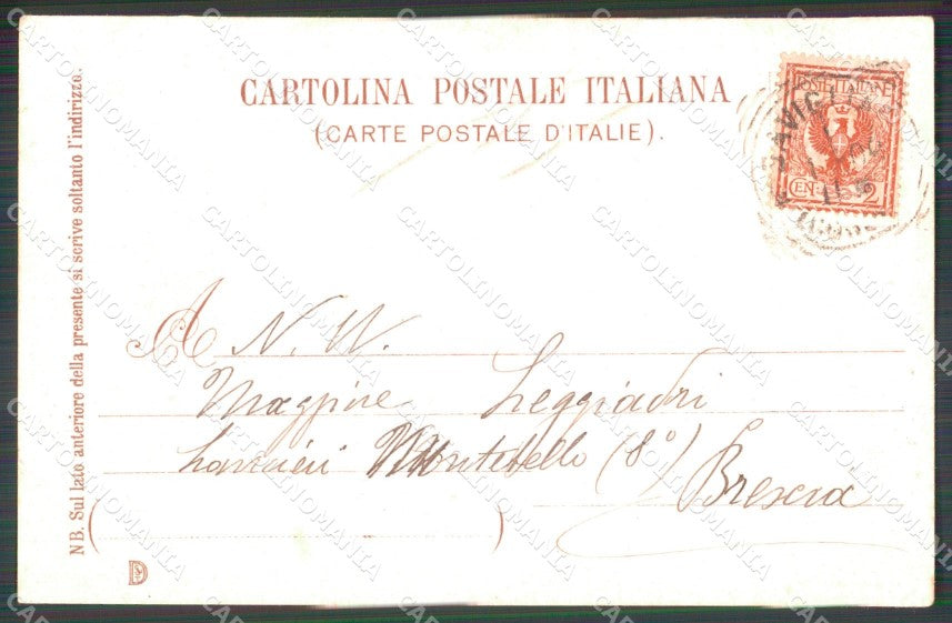 Militari Reggimentali VII Lancieri di Milano cartolina XF2158 – retro