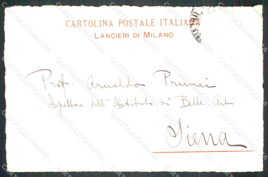 Militari Reggimentali VII Lancieri di Milano cartolina XF2167 – retro