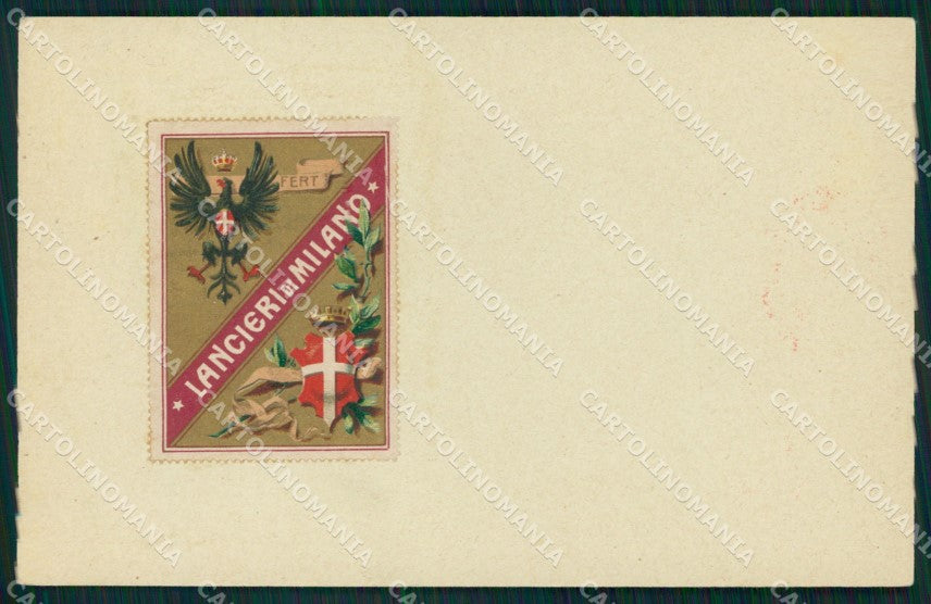 Militari Reggimentali VII Lancieri di Milano cartolina XF2169 – fronte