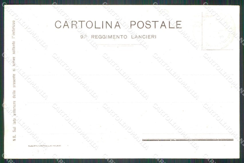 Militari Reggimentali IX Lancieri di Firenze Petropoli cartolina XF2215 – retro