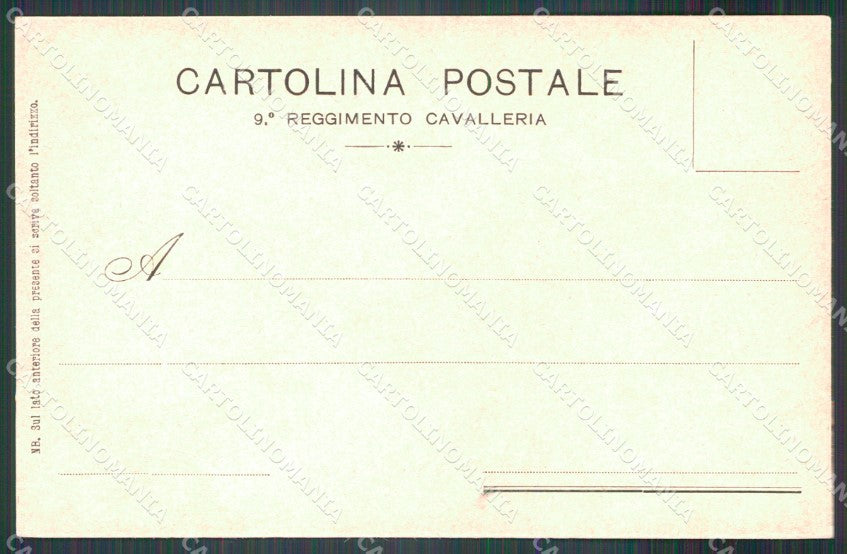Militari Reggimentali IX Lancieri di Firenze Petropoli cartolina XF2219 – retro