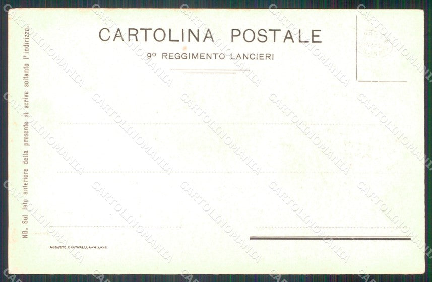 Militari Reggimentali IX Lancieri di Firenze Petropoli cartolina XF2221 – retro