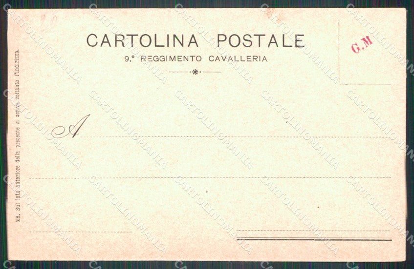 Militari Reggimentali IX Lancieri di Firenze Petropoli cartolina XF2223 – retro