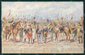 Militari Reggimentali IX Lancieri di Firenze PIEGHINA cartolina XF2231 – fronte