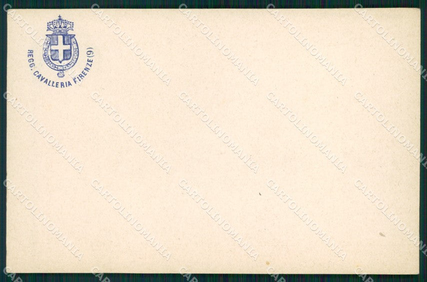 Militari Reggimentali IX Lancieri di Firenze cartolina XF2233 – fronte