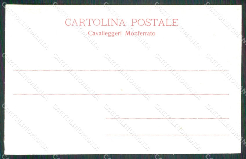Militari Reggimentali XIII Cavalleggeri Monferrato Montebello cartolina XF2340 – retro