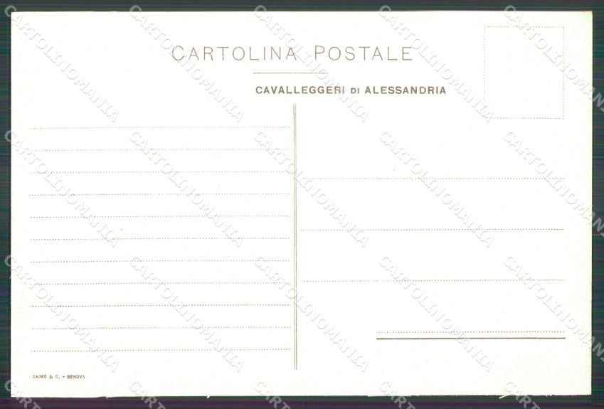 Militari XIV Reggimento Cavalleggeri di Alessandria cartolina XF2349 – retro