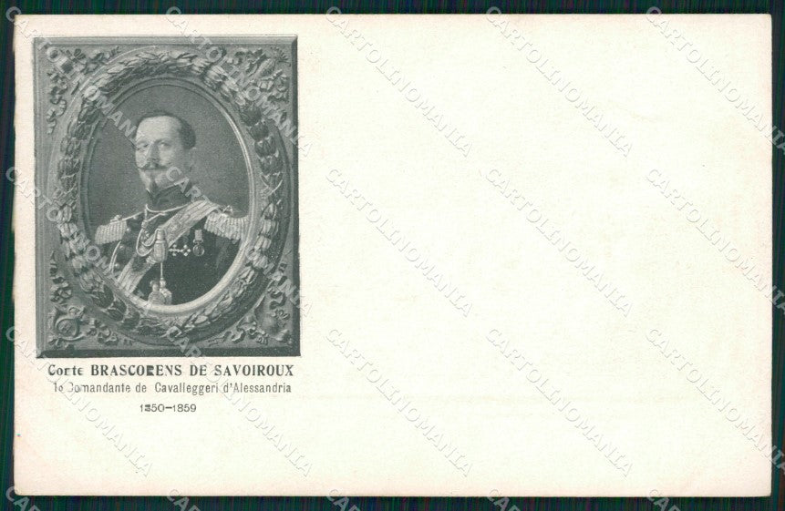 Militari XIV Reggimento Cavalleggeri Alessandria I Comandante cartolina XF2350 – fronte