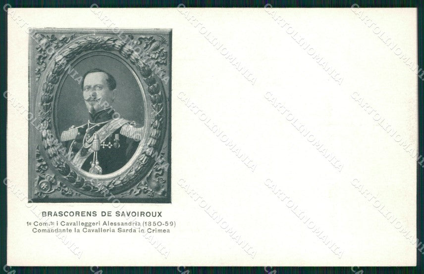Militari XIV Reggimento Cavalleggeri Alessandria I Comandante cartolina XF2351 – fronte