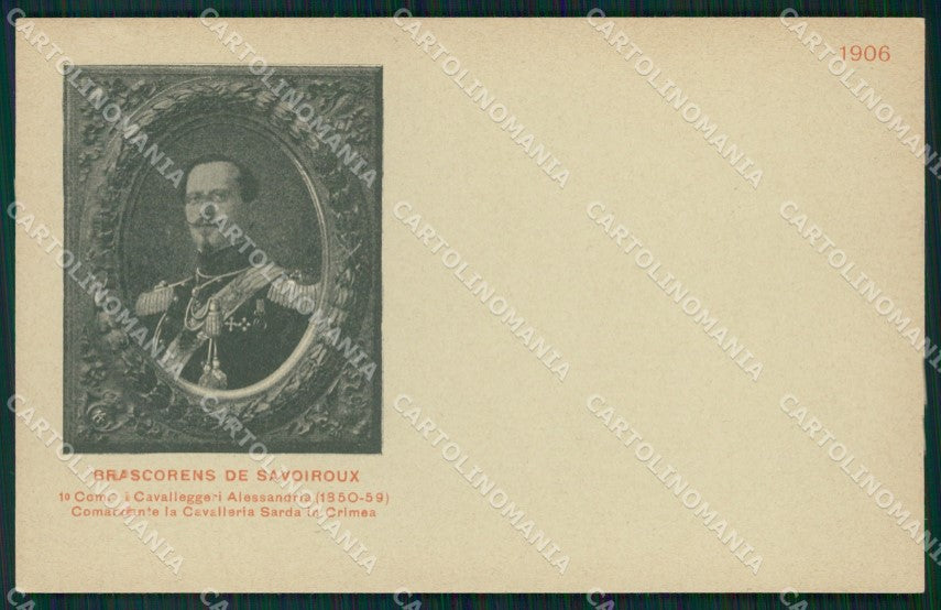 Militari XIV Reggimento Alessandria Cavalleria Sarda Crimea cartolina XF2352 – fronte