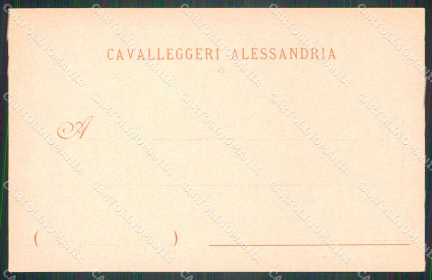 Militari XIV Reggimento Alessandria Cavalleria Sarda Crimea cartolina XF2352 – retro