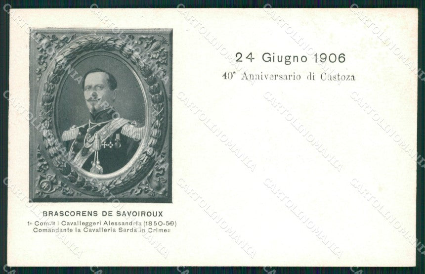 Militari XIV Reggimento Alessandria Cavalleria Sarda Crimea cartolina XF2353 – fronte