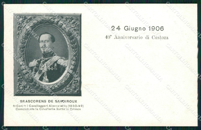 Militari XIV Reggimento Alessandria Cavalleria Sarda Crimea cartolina XF2354 – fronte