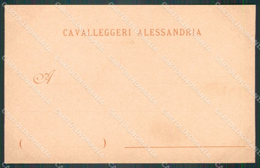 Militari XIV Reggimento Alessandria Cavalleria Sarda Crimea cartolina XF2358 – retro