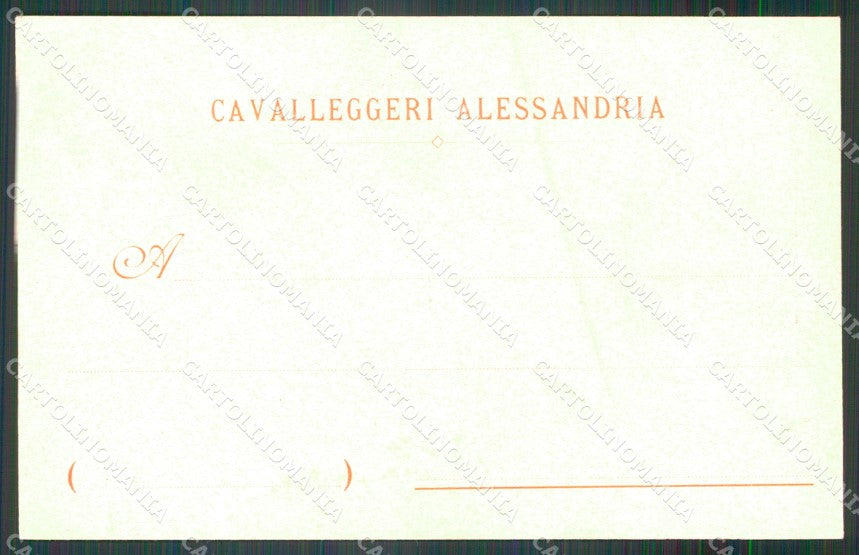 Militari XIV Reggimento Alessandria Cavalleria Sarda Crimea cartolina XF2359 – retro