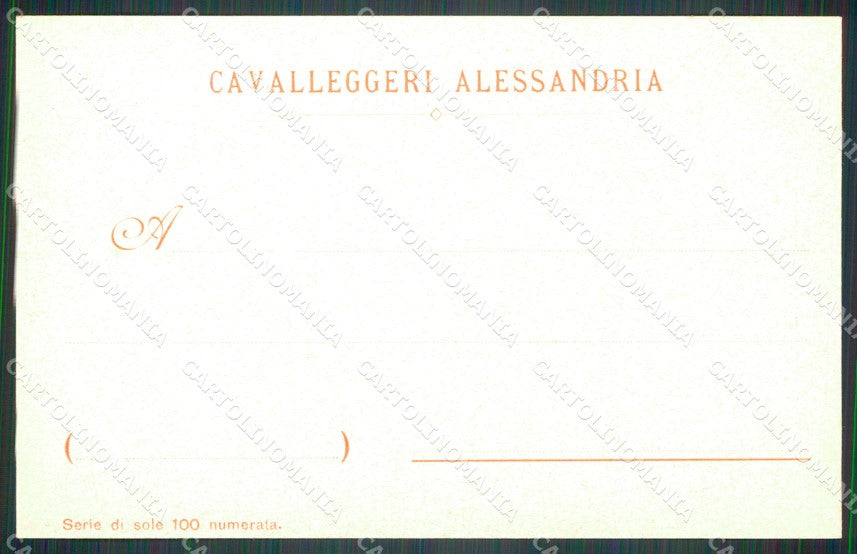 Militari XIV Reggimento Alessandria Cavalleria Sarda Crimea cartolina XF2361 – retro