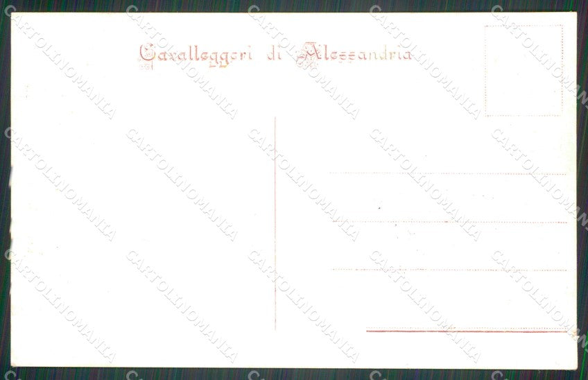 Militari XIV Reggimento Cavalleggeri di Alessandria cartolina XF2380 – retro