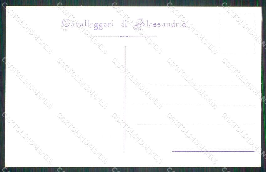 Militari XIV Reggimento Cavalleggeri di Alessandria cartolina XF2381 – retro