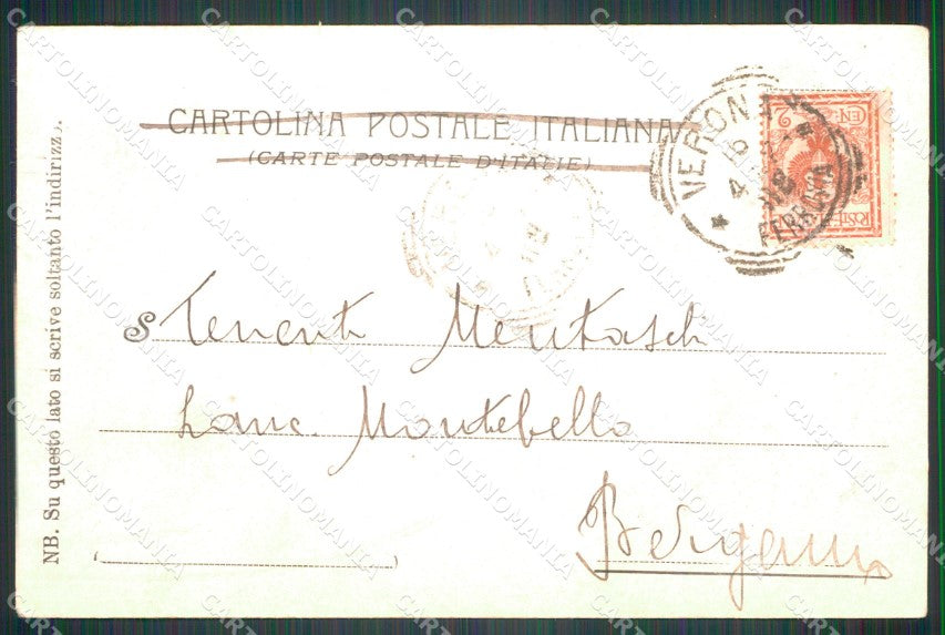 Militari XIV Reggimento Cavalleggeri di Alessandria cartolina XF2391 – retro