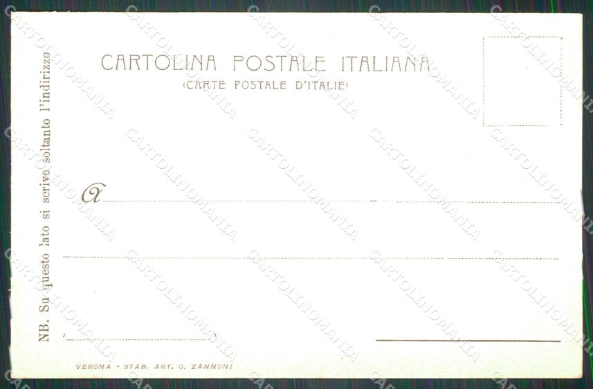 Militari XIV Reggimento Cavalleggeri di Alessandria 1905 cartolina XF2394 – retro