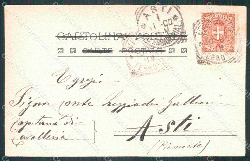 Militari XIV Reggimento Cavalleggeri di Alessandria Villafranca cartolina XF2402 – retro