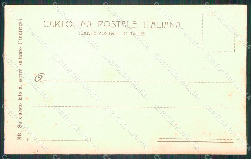 Militari XIV Reggimento Cavalleggeri Alessandria 1904 ABRASA cartolina XF2410 – retro