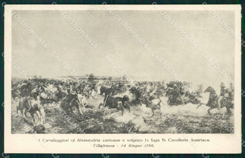 Militari XIV Reggimento Cavalleggeri di Alessandria 1927 cartolina XF2431 – fronte