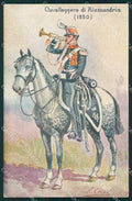 Militari XIV Reggimento Cavalleggeri di Alessandria 1928 Cervi cartolina XF2433 – fronte