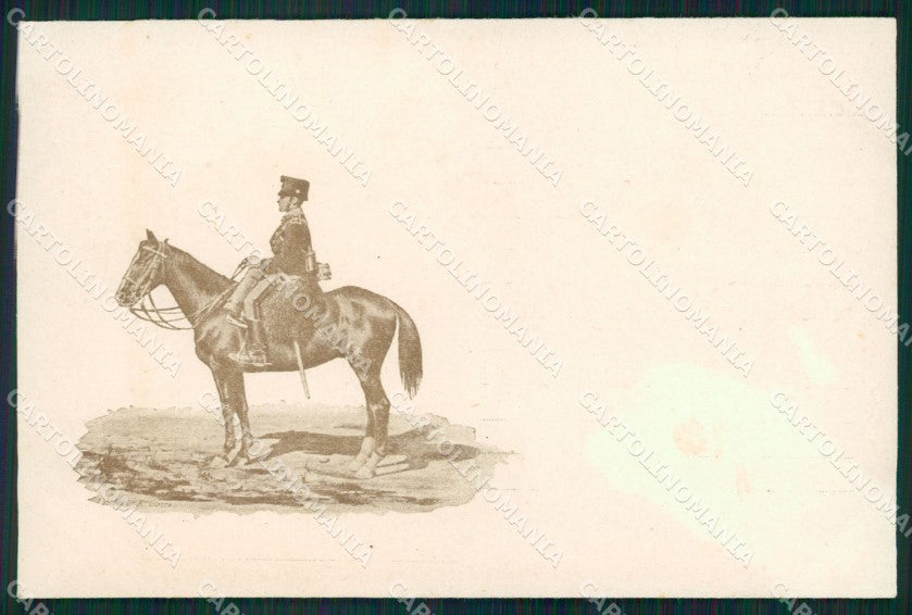 Militari XVI Reggimento Cavalleggeri di Lucca cartolina XF2462 – fronte